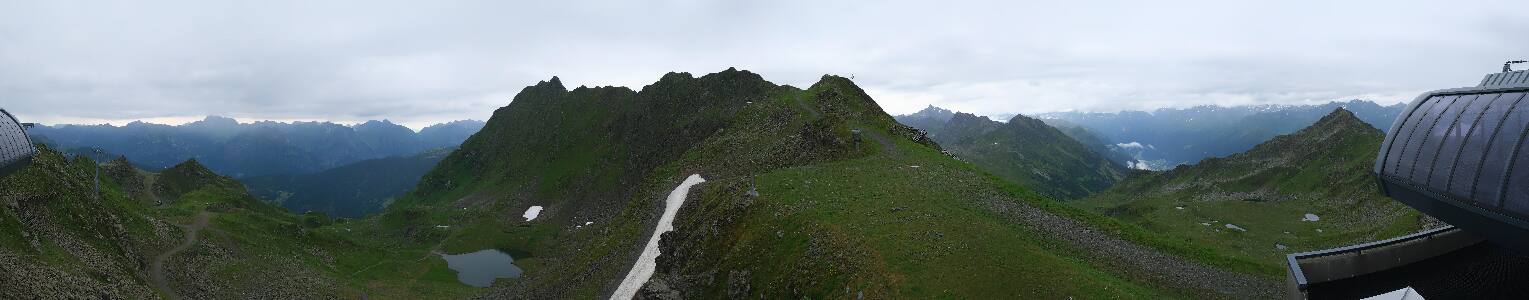 Silvretta Montafon Panorama Bahn am Hochjoch