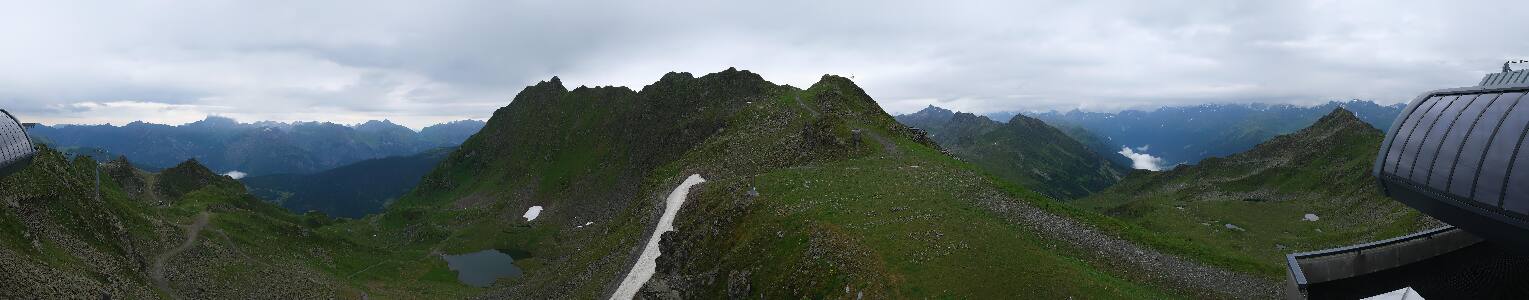 Silvretta Montafon Panorama Bahn am Hochjoch