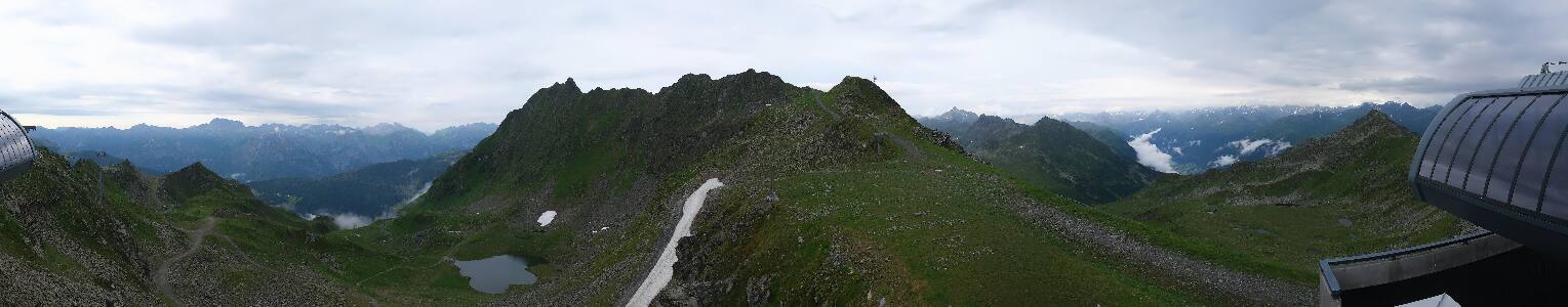 Silvretta Montafon Panorama Bahn am Hochjoch