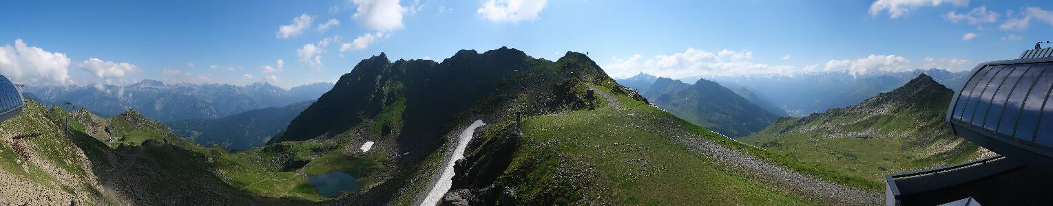 Silvretta Montafon Panorama Bahn am Hochjoch