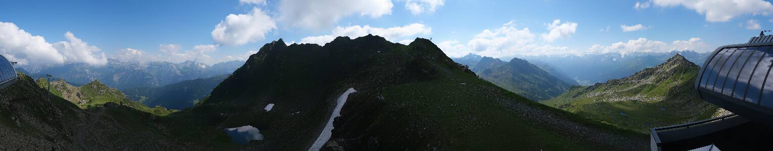 Silvretta Montafon Panorama Bahn am Hochjoch