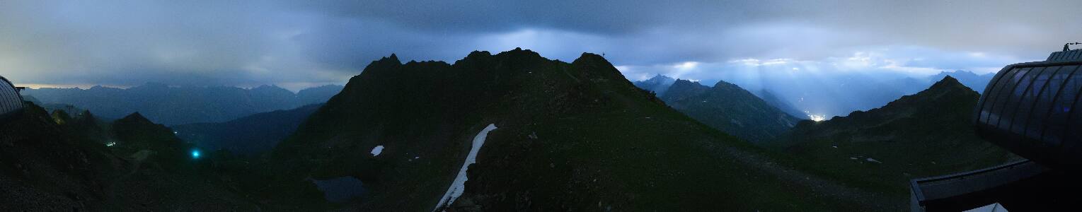Silvretta Montafon Panorama Bahn am Hochjoch