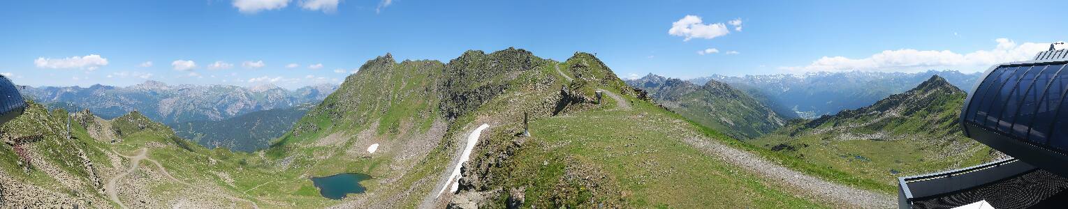 Silvretta Montafon Panorama Bahn am Hochjoch