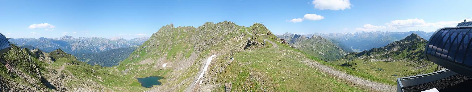 Silvretta Montafon Panorama Bahn am Hochjoch
