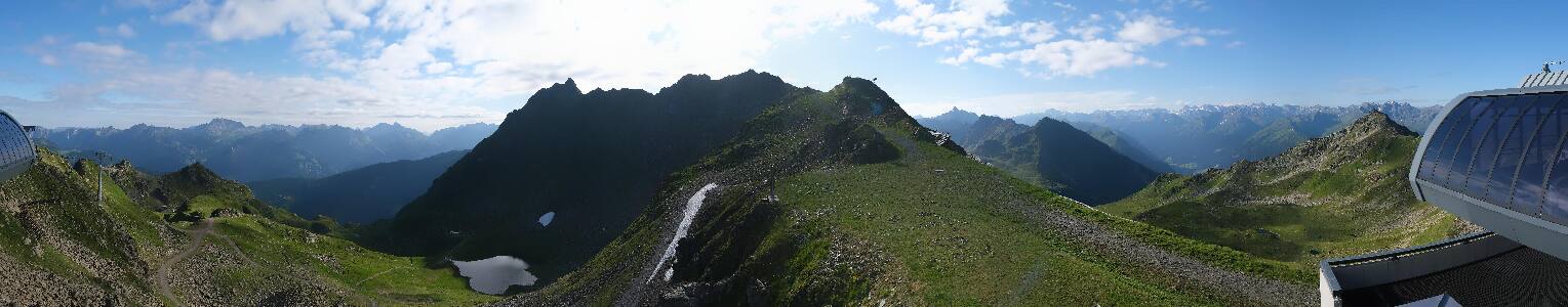 Silvretta Montafon Panorama Bahn am Hochjoch