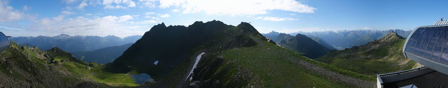 Silvretta Montafon Panorama Bahn am Hochjoch