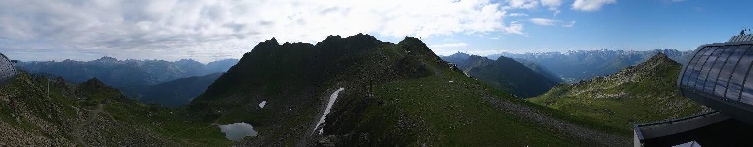 Silvretta Montafon Panorama Bahn am Hochjoch