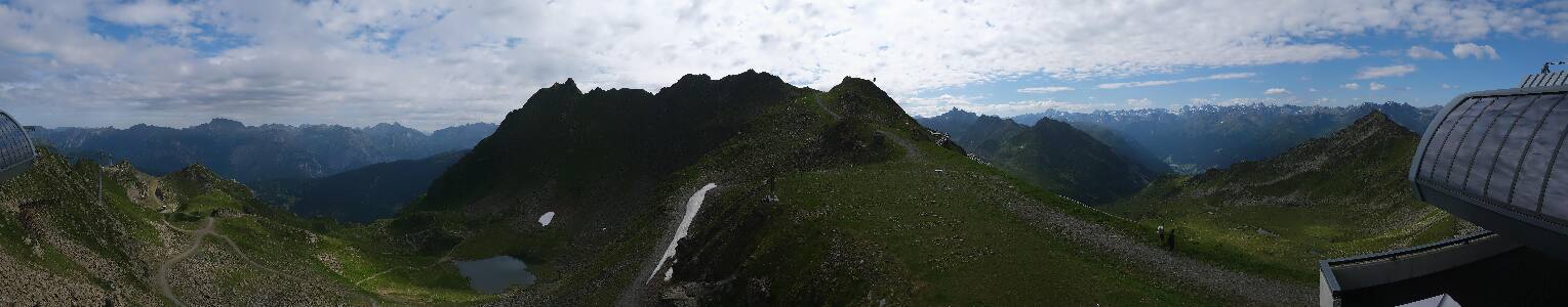 Silvretta Montafon Panorama Bahn am Hochjoch