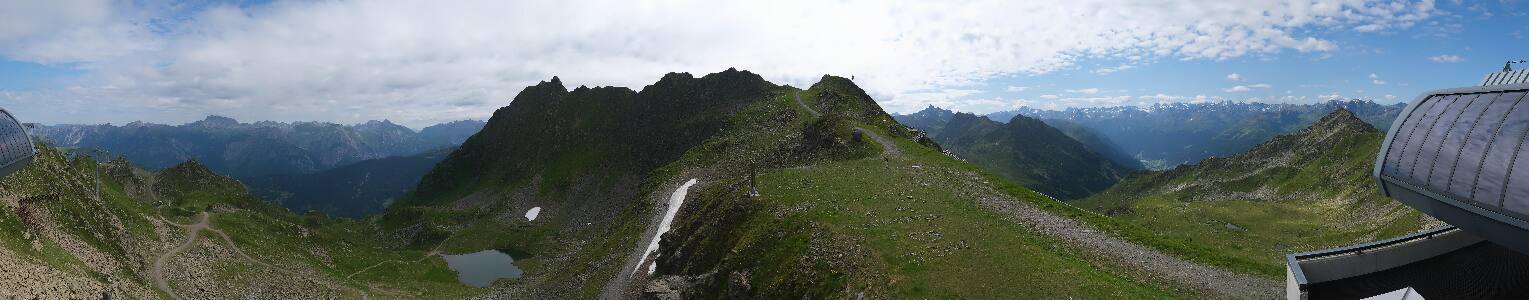 Silvretta Montafon Panorama Bahn am Hochjoch