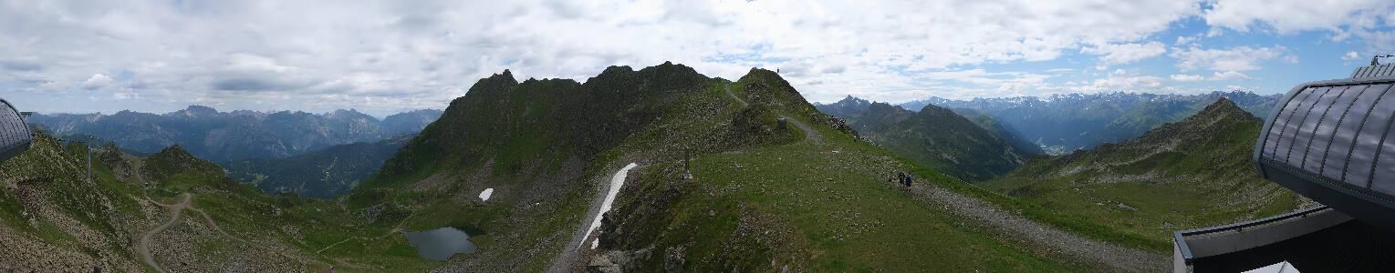 Silvretta Montafon Panorama Bahn am Hochjoch
