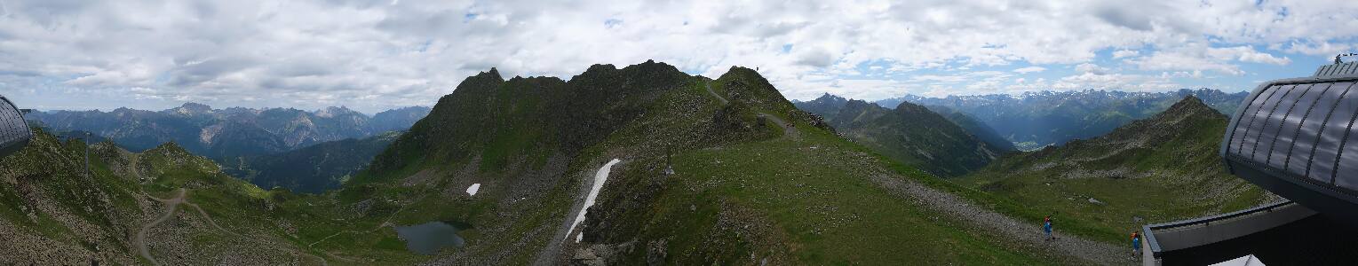 Silvretta Montafon Panorama Bahn am Hochjoch