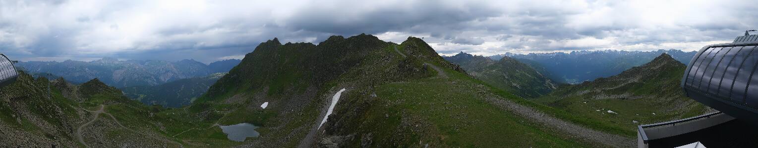 Silvretta Montafon Panorama Bahn am Hochjoch