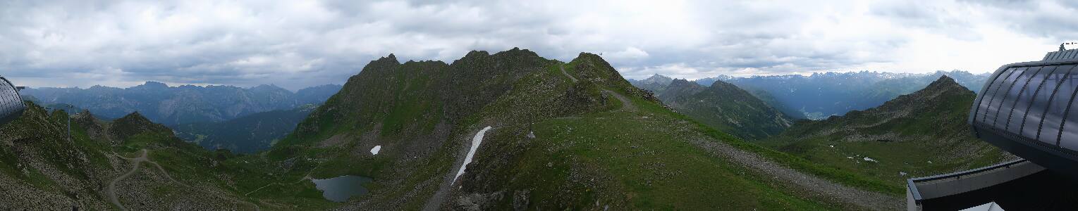 Silvretta Montafon Panorama Bahn am Hochjoch