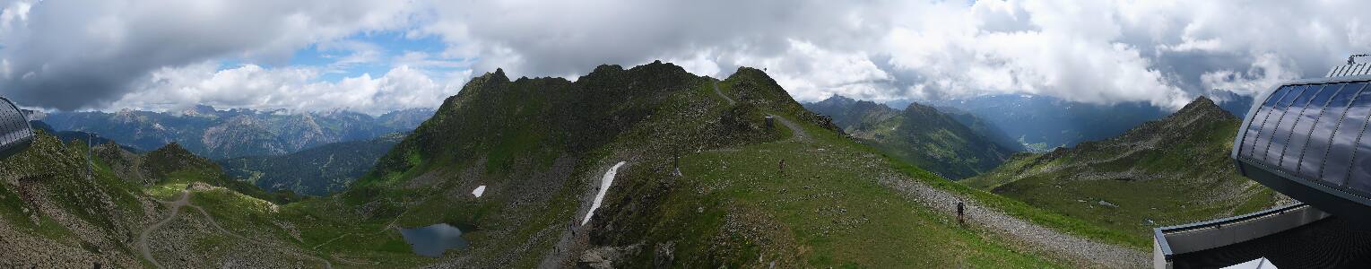 Silvretta Montafon Panorama Bahn am Hochjoch