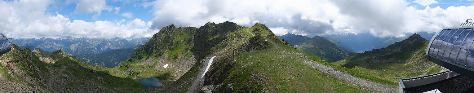 Silvretta Montafon Panorama Bahn am Hochjoch