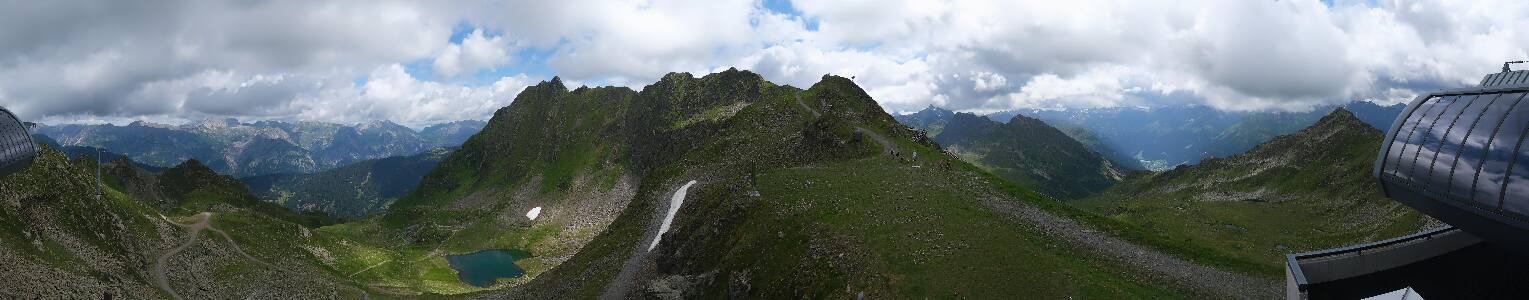 Silvretta Montafon Panorama Bahn am Hochjoch