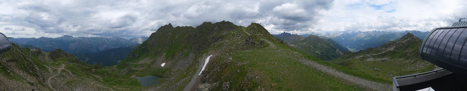 Silvretta Montafon Panorama Bahn am Hochjoch