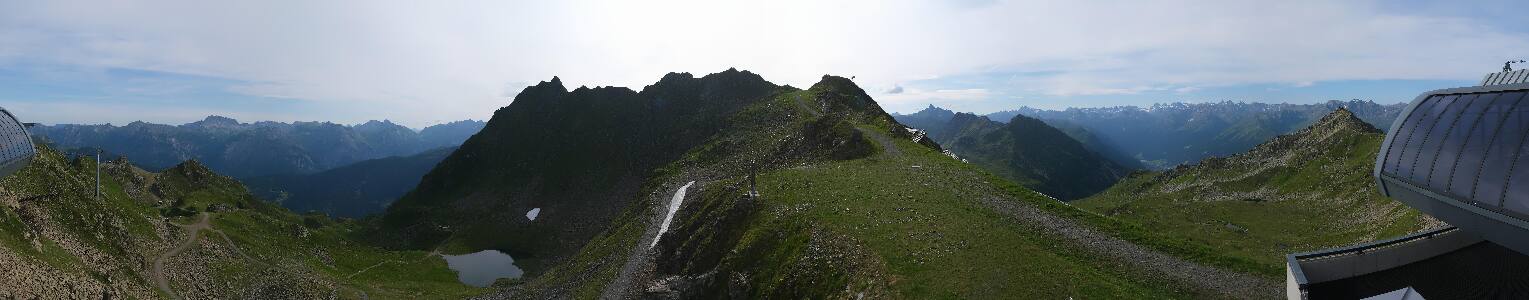 Silvretta Montafon Panorama Bahn am Hochjoch