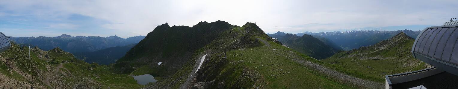Silvretta Montafon Panorama Bahn am Hochjoch