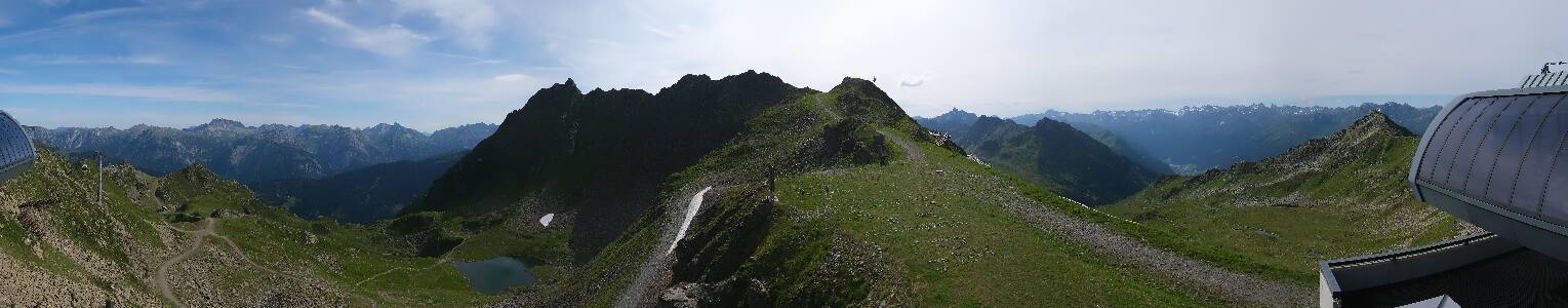Silvretta Montafon Panorama Bahn am Hochjoch