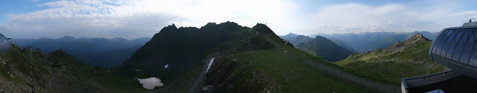 Silvretta Montafon Panorama Bahn am Hochjoch