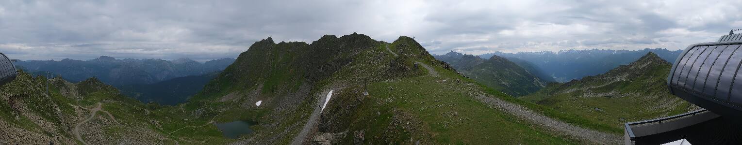 Silvretta Montafon Panorama Bahn am Hochjoch