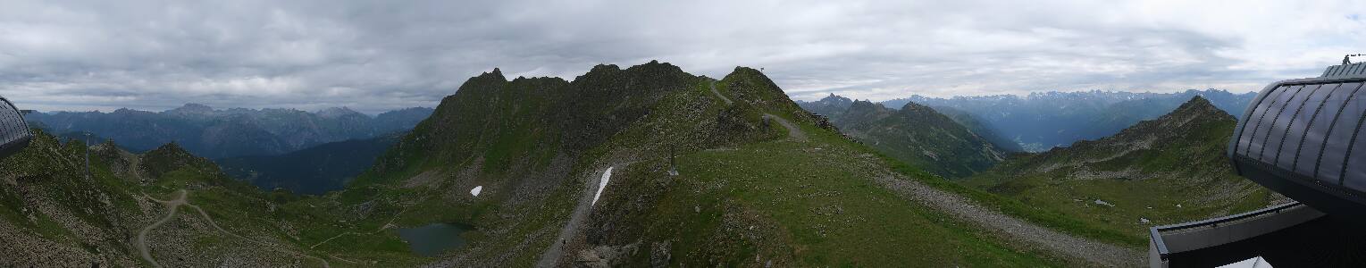 Silvretta Montafon Panorama Bahn am Hochjoch