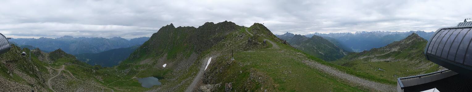 Silvretta Montafon Panorama Bahn am Hochjoch