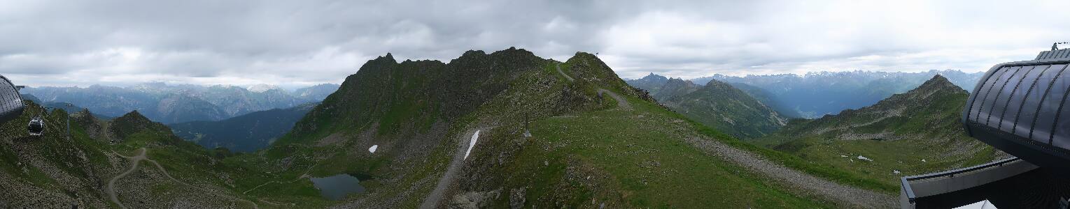 Silvretta Montafon Panorama Bahn am Hochjoch