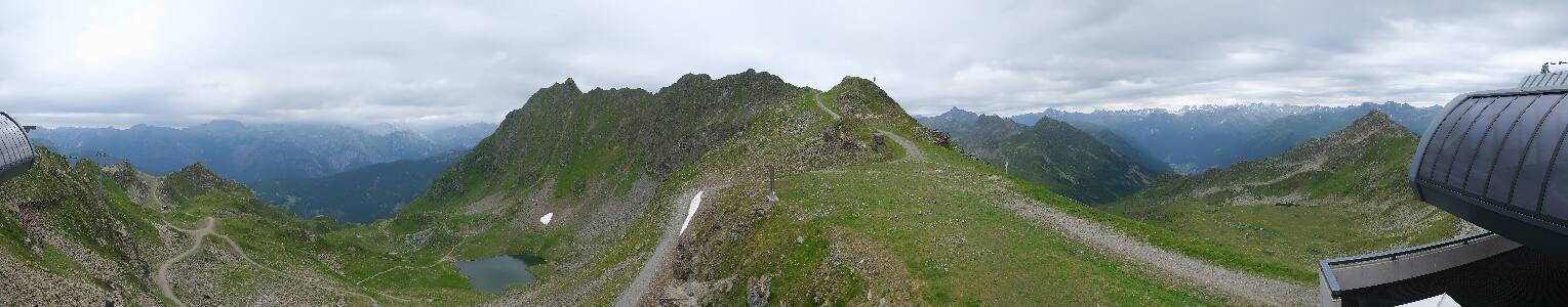 Silvretta Montafon Panorama Bahn am Hochjoch