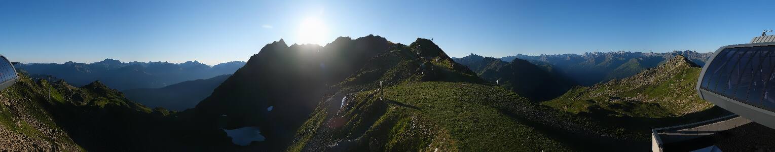 Silvretta Montafon Panorama Bahn am Hochjoch