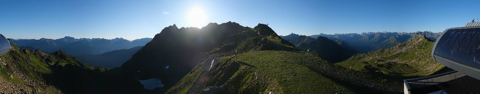 Silvretta Montafon Panorama Bahn am Hochjoch