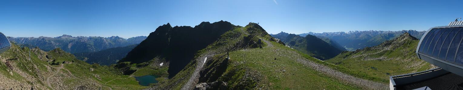 Silvretta Montafon Panorama Bahn am Hochjoch