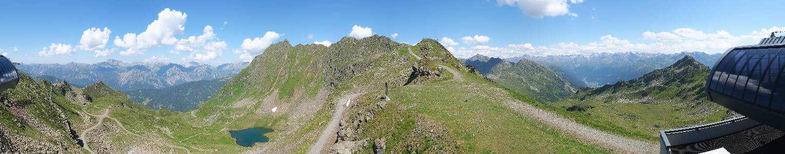 Silvretta Montafon Panorama Bahn am Hochjoch