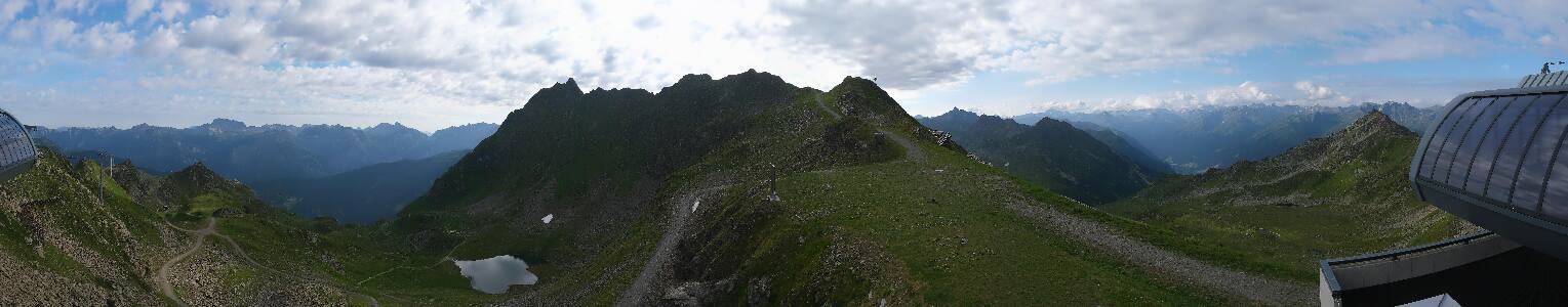 Silvretta Montafon Panorama Bahn am Hochjoch