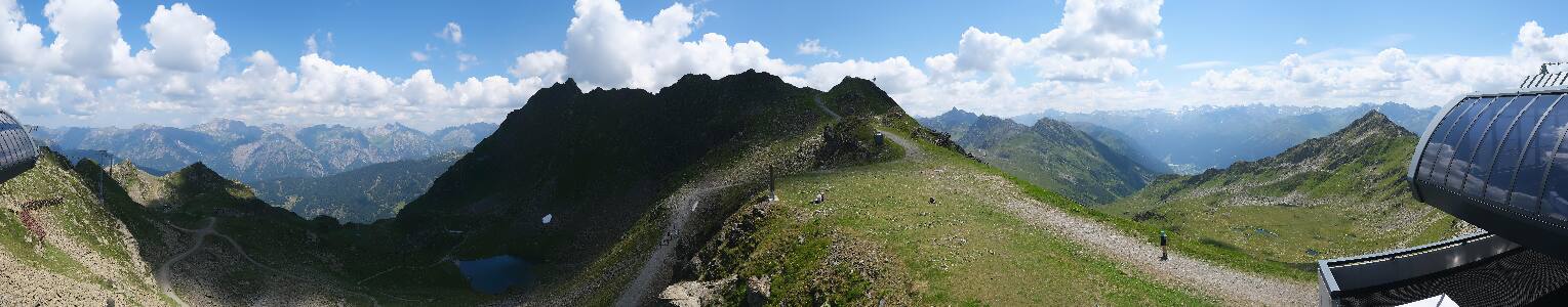 Silvretta Montafon Panorama Bahn am Hochjoch