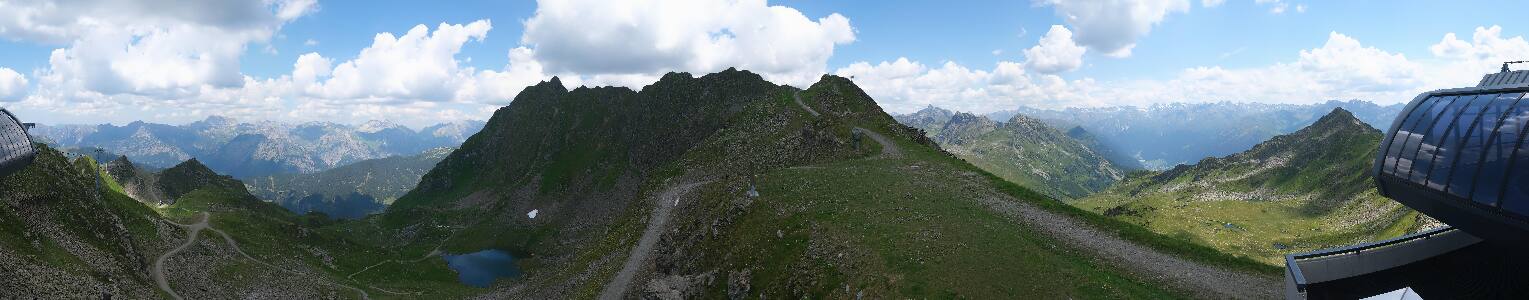 Silvretta Montafon Panorama Bahn am Hochjoch