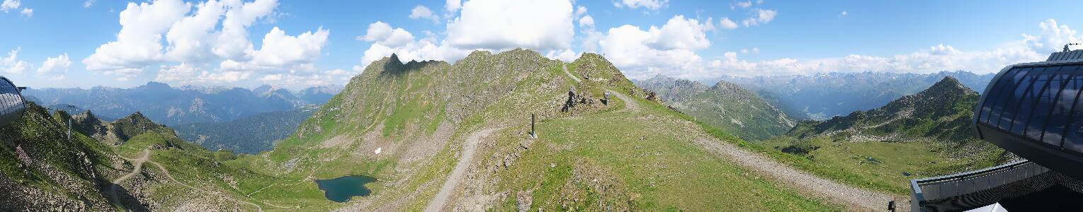 Silvretta Montafon Panorama Bahn am Hochjoch