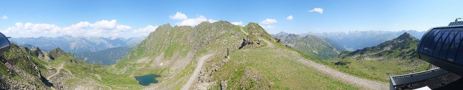 Silvretta Montafon Panorama Bahn am Hochjoch