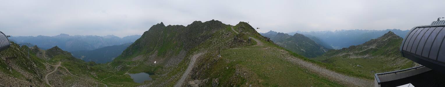 Silvretta Montafon Panorama Bahn am Hochjoch