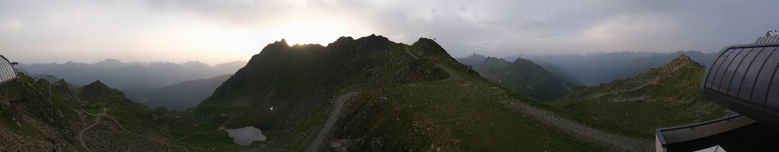 Silvretta Montafon Panorama Bahn am Hochjoch