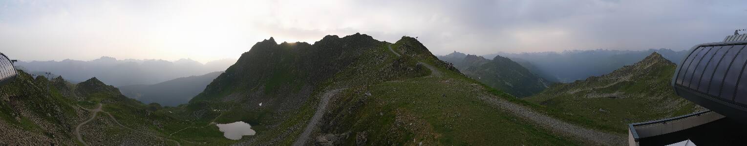 Silvretta Montafon Panorama Bahn am Hochjoch