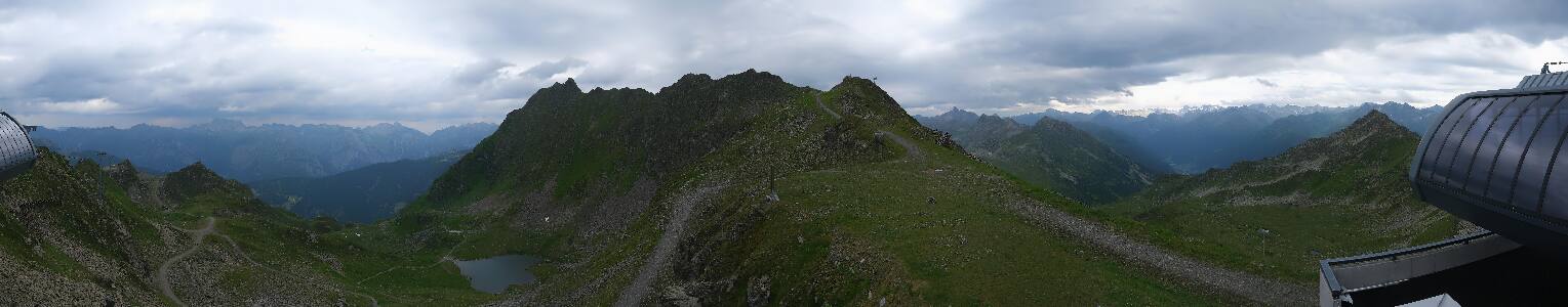 Silvretta Montafon Panorama Bahn am Hochjoch