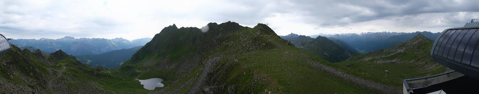 Silvretta Montafon Panorama Bahn am Hochjoch