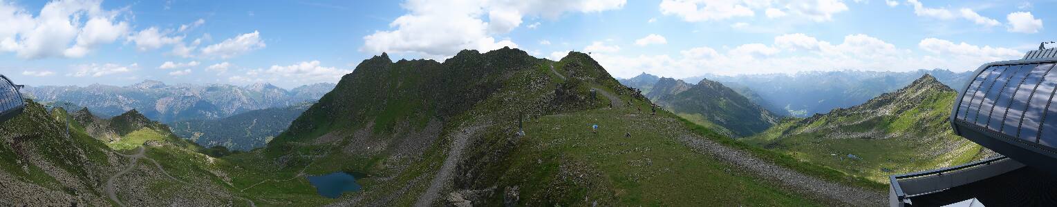 Silvretta Montafon Panorama Bahn am Hochjoch