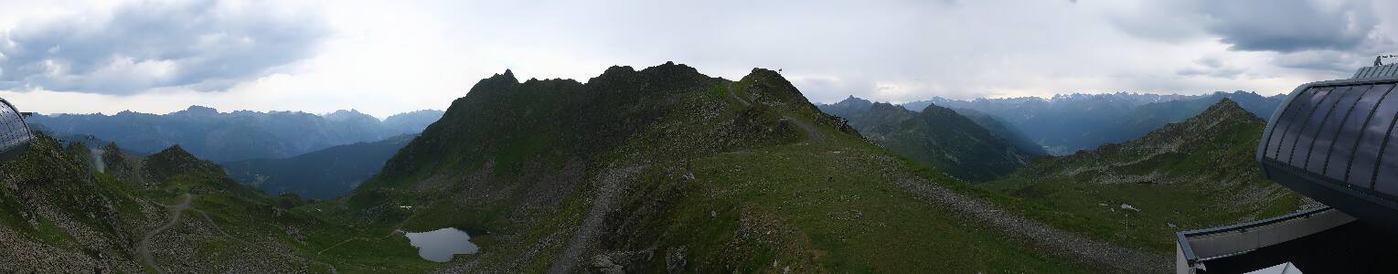 Silvretta Montafon Panorama Bahn am Hochjoch