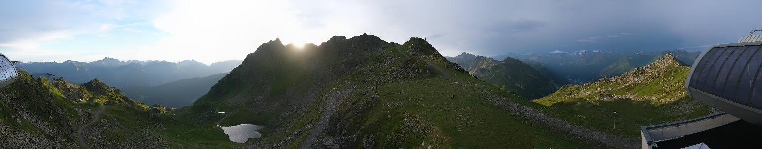 Silvretta Montafon Panorama Bahn am Hochjoch
