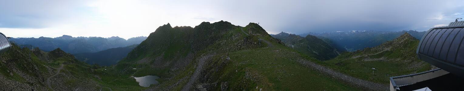 Silvretta Montafon Panorama Bahn am Hochjoch