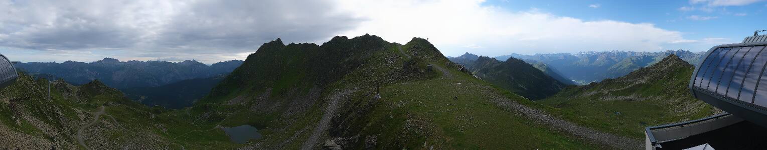 Silvretta Montafon Panorama Bahn am Hochjoch