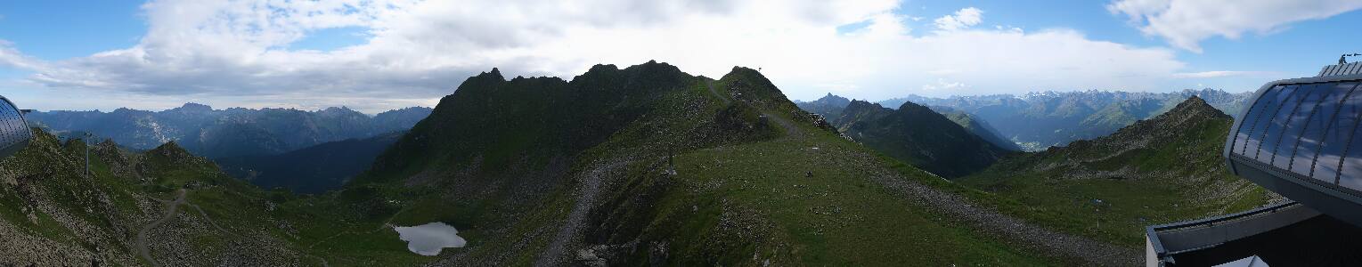 Silvretta Montafon Panorama Bahn am Hochjoch